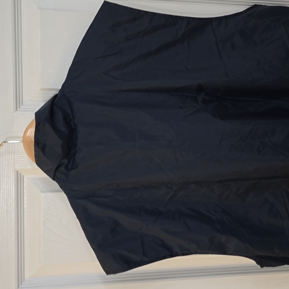Vintage Cerruti Image Men's Full Zip Vest With Pouch Blue Drawstring Size Large* - Picture 10 of 17